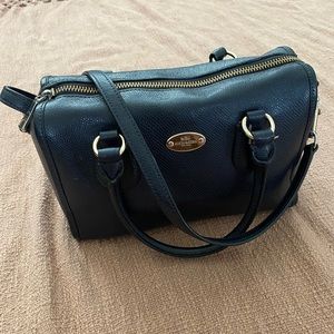 Navy Blue Coach Purse